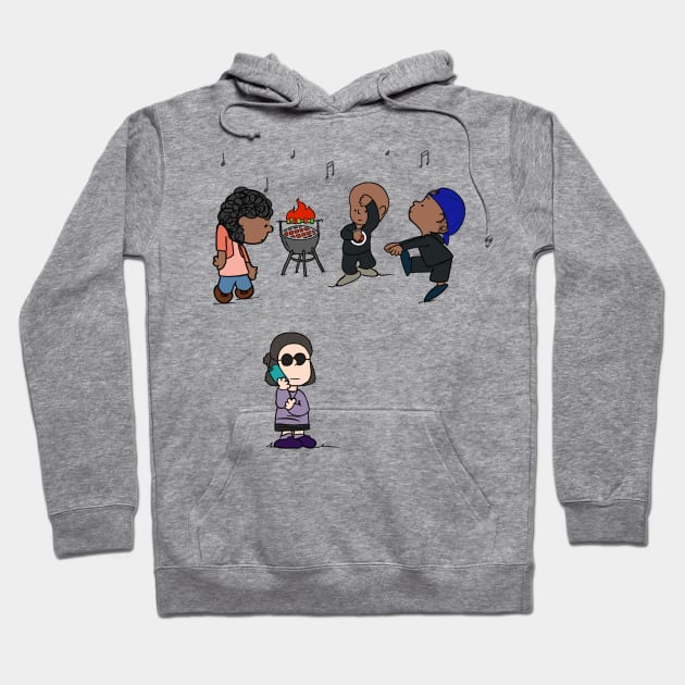 Party Like Black Hoodie by POD Anytime